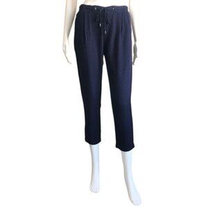 Matty M Pull on Crop Pants in Navy - S